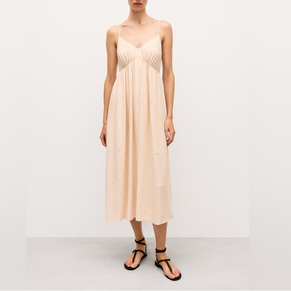 NWT MANGO Beaded Strap Dress